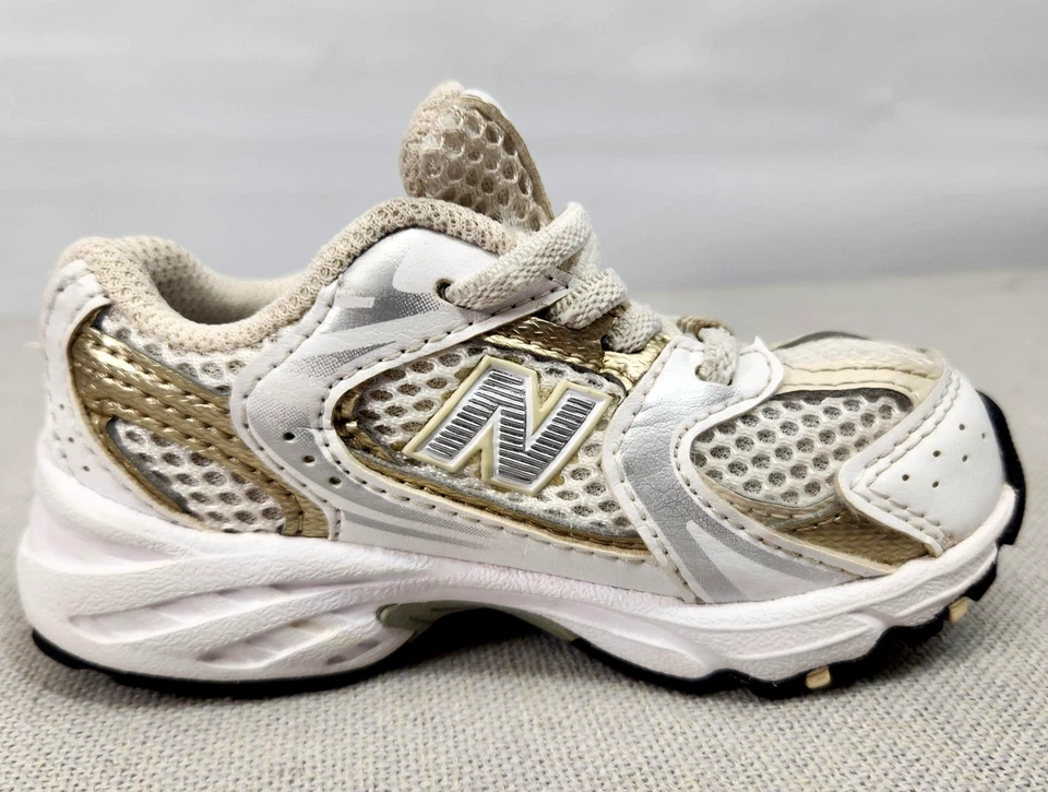 New Balance 530 Bungee Shoes Kids Toddler 6 White Gold Running Outdoors IZ530RD - Image 2 of 4