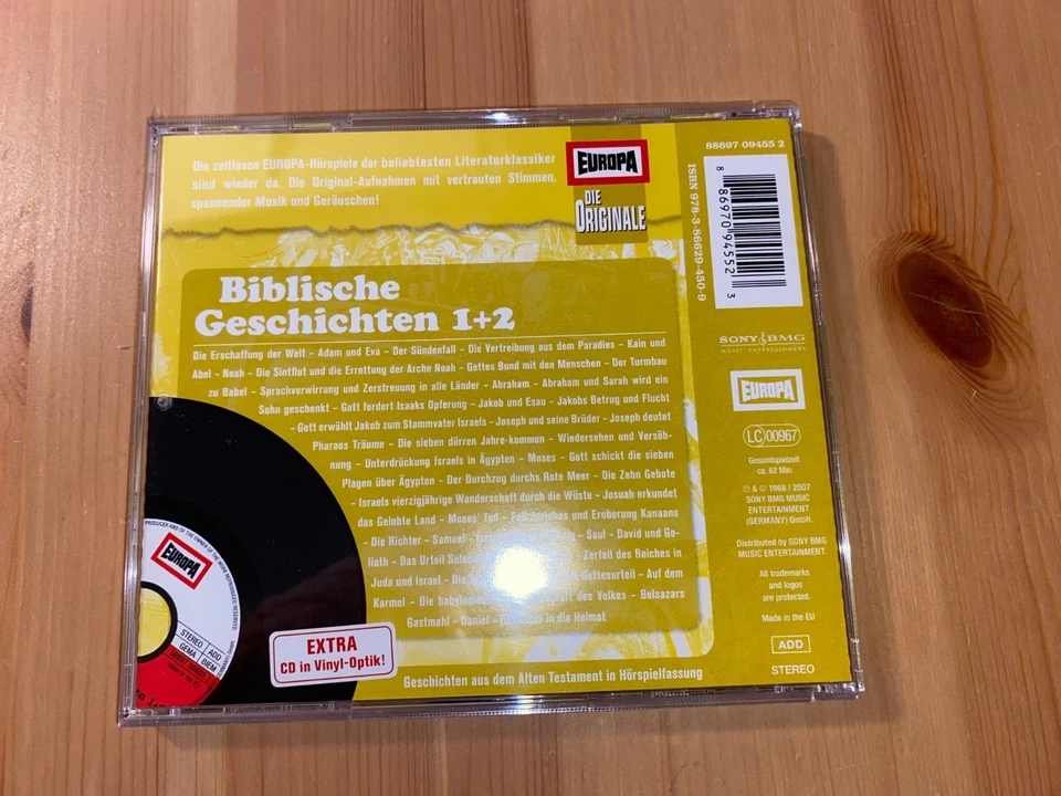 Biblische Geschichten - CD - Hörspiel - Europa - Die Originale X - Bild 4 von 4