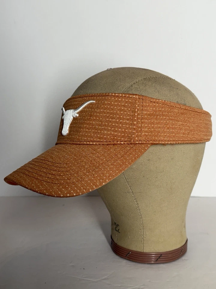 Texas Longhorns Mujer’s Naranja Quemado Visera Ajustable OSFA Golf Tenis Deportes Foto 4 de 4