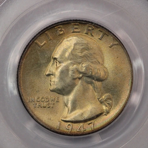 1947 Washington Quarter PCGS MS66 Series Slab