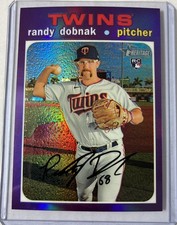 2020 Topps Heritage High Number - Randy Dobnak #THC-534 Purple Refractor Rc