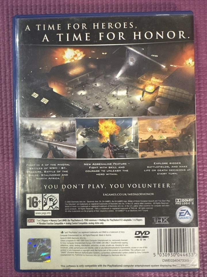 Medal of Honor European Assault - Playstation 2 PAL version CIB Excellent Cond - Image 2 of 4