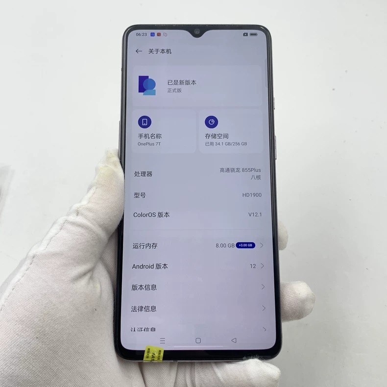 OnePlus 7T-8GB RAM + 128GB Memory OxygenOS Factory Unlocked for