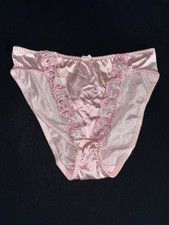 Vintage Victoria s Secret Pink Second Skin Satin Sissy Panties Sz S NWT