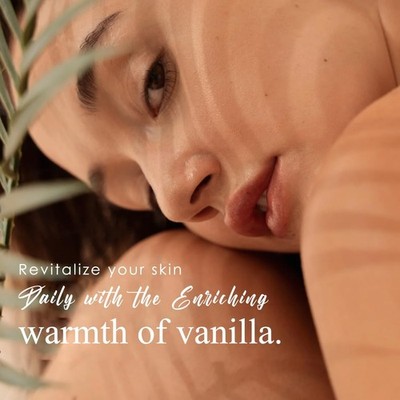 Body Oil with warm Vanilla Scent for Glowing Skin Cozy & Creamy Fragrance 100ml