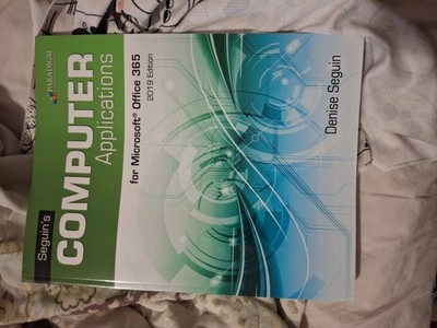 Computer Apps w/Microsoft Office 365 for 2019 Text - Paperback, by SEGUIN - Good
