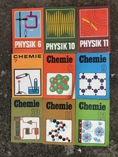 DDR Schulbuch Chemie Physik Lehrbuch Volk und Wissen Sammlung 9 Stück