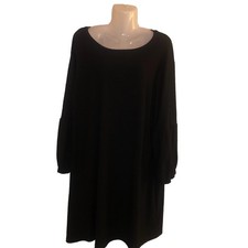 Women  s Plus Size Dress With Balloon Sleeves