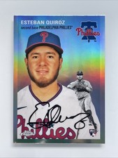 2023 Esteban Quiroz Topps Chrome Platinum Anniversary Refractor Rookie Card #176