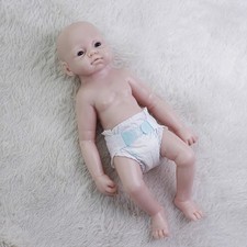 19" Unpainted Doll Big Boy Reborn Baby Dolls Full Body Silicone Newborn DIY Toys