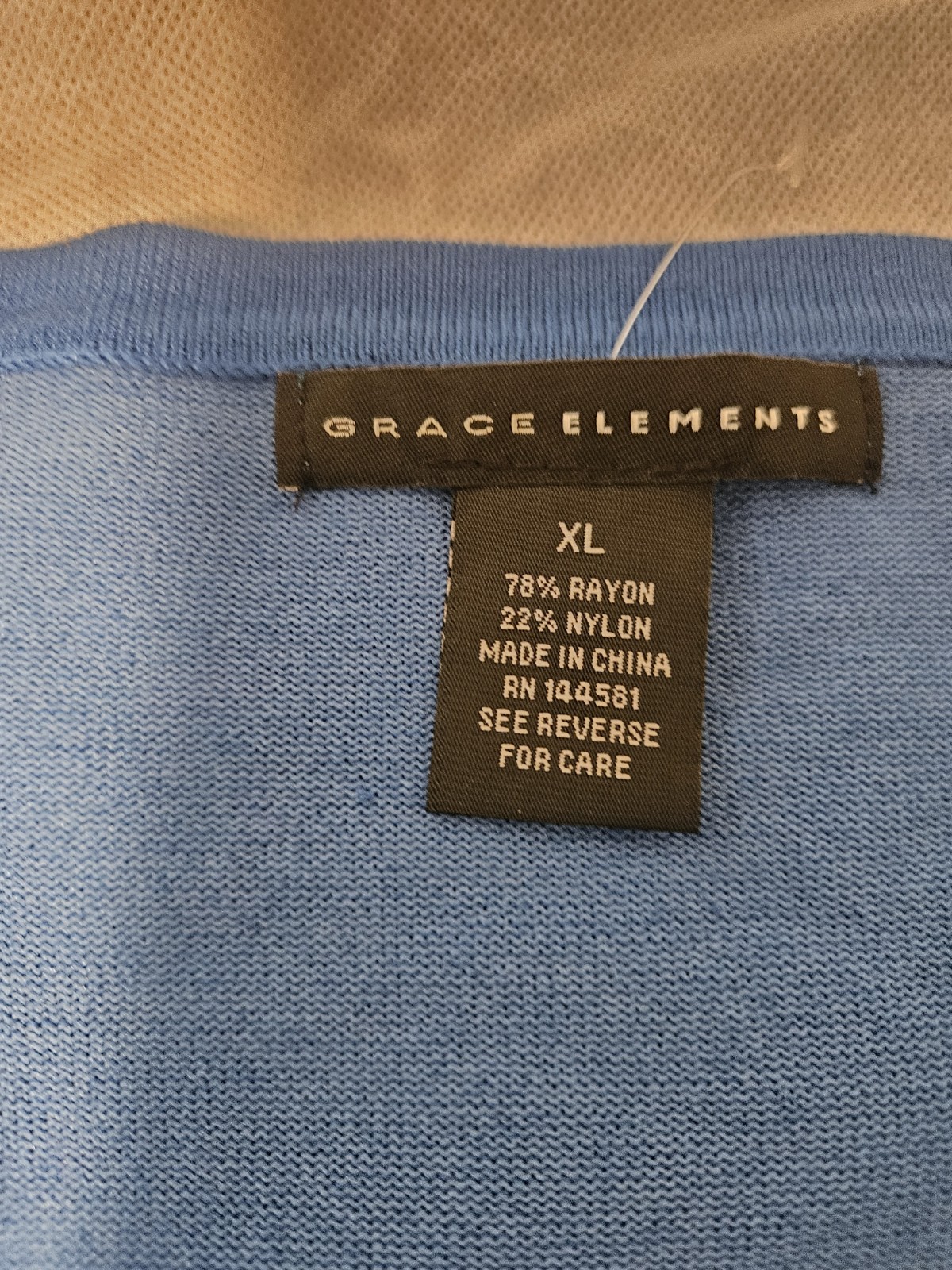 Grace Elements Blue Button-Front Knit Cardigan Sw… - image 4