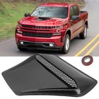For Chevrolet Silverado 1500 Carbon Car Air Hood Scoop Vent Trim Cover Bonnet