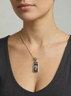 1 Gram Silver Bar .999 Rose Flower In Sterling Silver Bezel & Chain