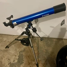 Meade Polaris 80 Telescope w/ Tripod EQ Mount 900mm f/11.3 D=80mm