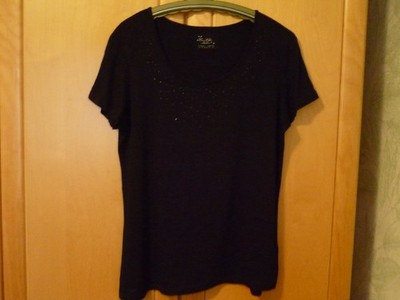 Damen T-Shirt Gr. 40 (Maße s. unten) v. Cosy Chic, schwarz