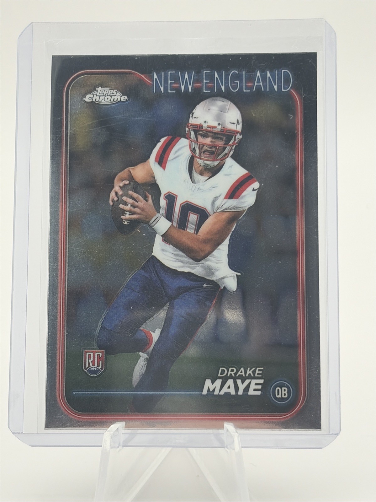 Drake Maye #203 (Football Cards 2024 Topps Chrome) — is it worth grading?