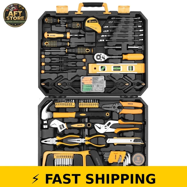 DEKOPRO 228 Piece Tool Set with Toolbox - Socket Wrench Kit