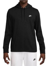 Nike Men  s Club Knit Pullover Hoodie Sz. Small NEW HV1151-010 BLACK
