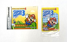 Nintendo Game Boy Mario Bros 3 Advance 4 Instruction Manual Level Card