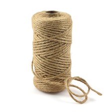 164 Feet Long Jute Twine String 1/8 in 3mm Natural Brown 3mm164feet,