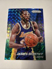2014-15 Panini Prizm #172 James Worthy Prizms Blue and Green Mosaic
