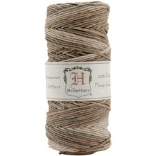 Hemptique Hemp Variegated Cord Spool 20lb 205'-Earthy