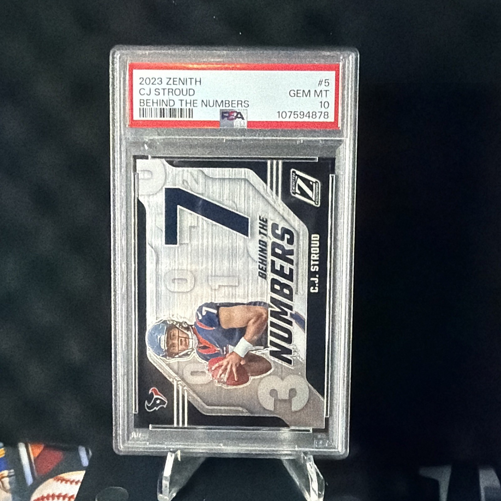 CJ Stroud Panini Zenith Behind the Numbers #5 Base