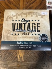 Onyx 2024 Football Vintage Trading Cards Base Series Factory Seal Box