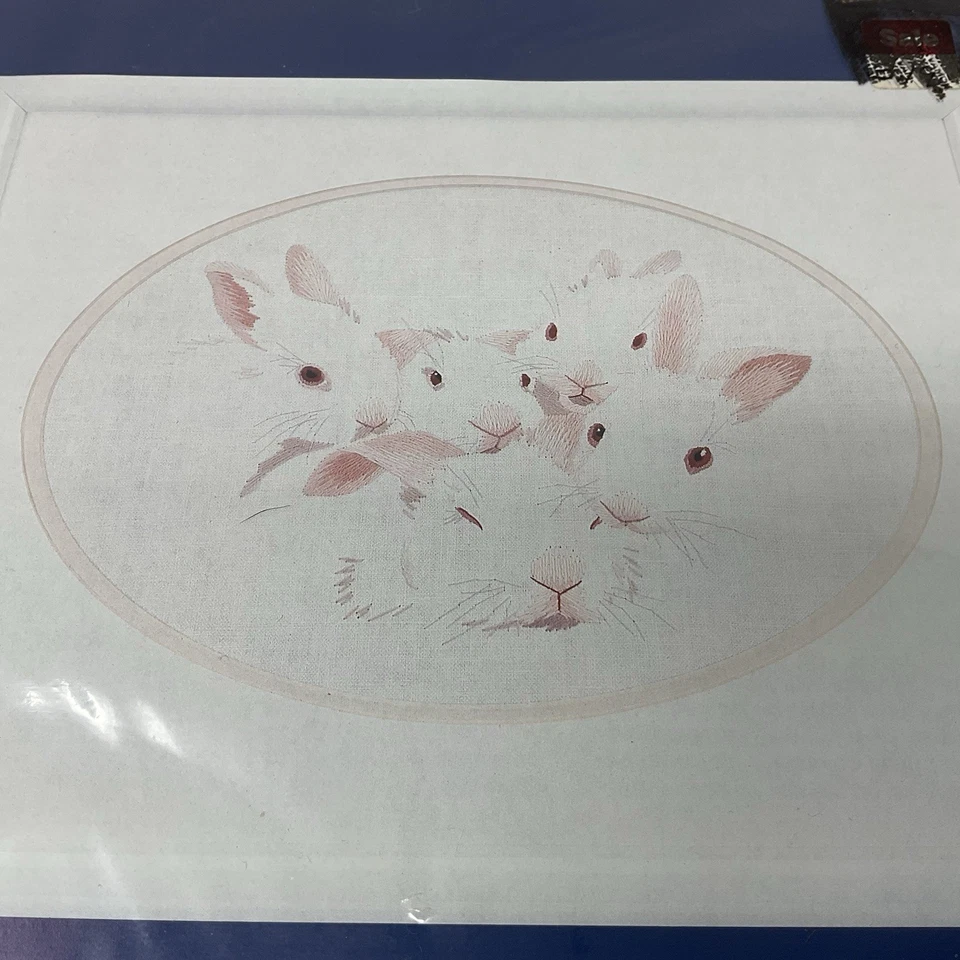 Simplicity Stitchery BUNNY HUDDLE Cross Stitch 11" x 14" NEW - Image 2 of 4