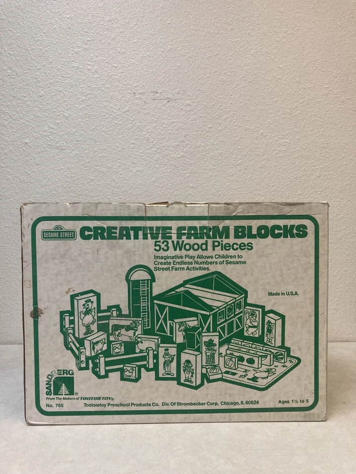 Sesame Street Creative Farm Wooden Blocks No.765 - Image 3 of 4