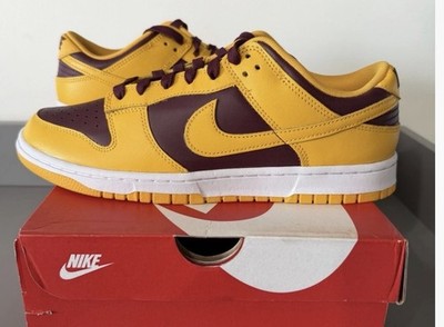 Nike Dunk Low Retro Arizona State Gold Maroon Men s 9 Women 10.5 NIB- Game Day