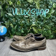 Cole Haan Centre Street C11652 Grey Plain Leather Lace-Up Oxford Shoes Mens 10.5