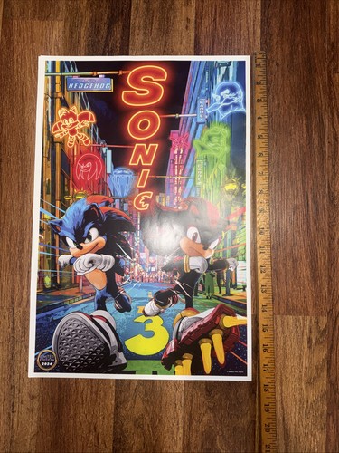 Sonic the Hedgehog 3 Poster Limited Edition 2024 Movie Exclusive | eBay
