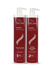 I Belli Capelli Rávena Cirugía Capilar Sistema de Suavizado de Queratina Kit 2x33.8 OZ Nuevo