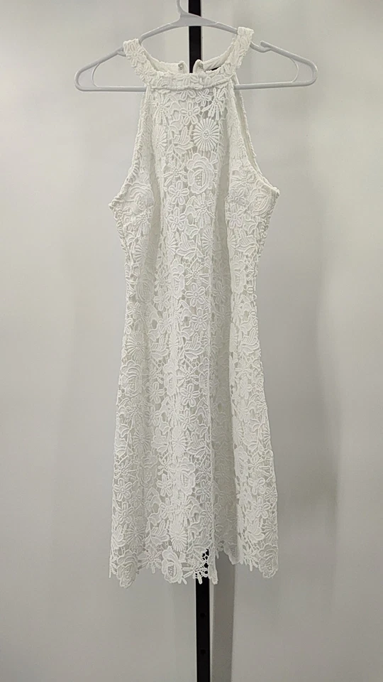 Lulus Love Poem Ivory Lace Mini Dress White Basic Sleeved X-Small