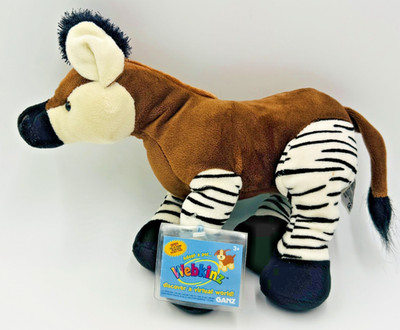 Classic Webkinz Okapi NWT HM445 Retired Ganz Sealed Code High Quality Plush