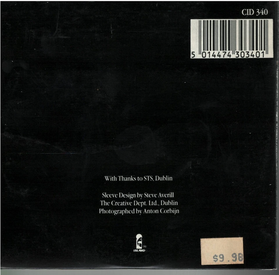 U2 - Where The Streets Have No Name (1987) импортный компакт-диск четыре трека - CID 340 - Изображение 2 из 3