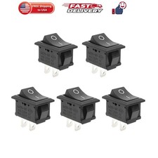 5Pcs On/Off Boat Rocker Switch