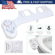 Bidet Fresh Water Spray Kit Non-Electric Toilet Attachment Adjustable Pressure
