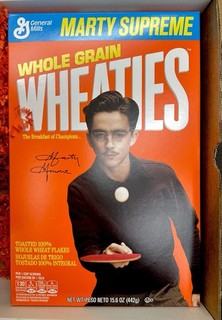 2025 NEW WHEATIES MARTY SUPREME LIMITED EDITION CEREAL BOX TIMOTHEE CHALAMET