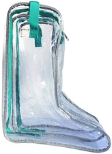 Howdy Boot Bag - clear see-thru waterproof storage bag for cowboy boots mens ...