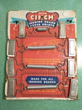 Vtg NOS Slip-Seal CINCH Ironing Board Cover Fastener Springs Original Packaging