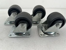 Faultless 3 Stainless Steel Swivel 3" Rolling Caster Wheels (SET OF 4)