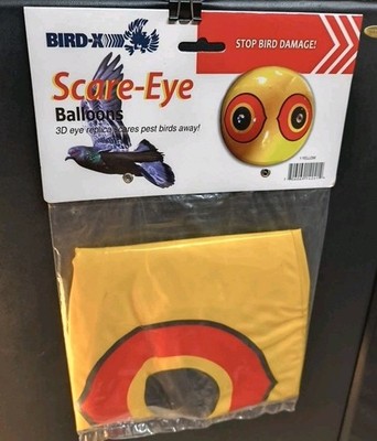 Bird-X Scare-Eye Bird Chaser Predator Eyes Balloon Ball Yellow 