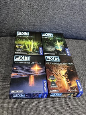 4 EXIT vergessene Insel +verfluchte Labyrinth + geheime Labor +Grabkammer Pharao