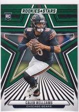 2024 Panini Rookies & Stars #118 Caleb Williams Green Variant (RC) Rookie Card. rookie card picture