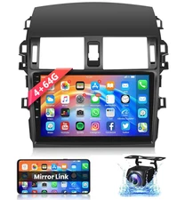 For Toyota Corolla 2009-2013 Car Stereo Radio Android 15 CarPlay GPS Navi 4+64GB
