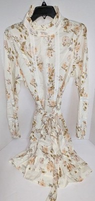 XL Eilly Bazar Belted Floral Dress - NEW 39'' Bust, 32'' Waist, 38'' Length