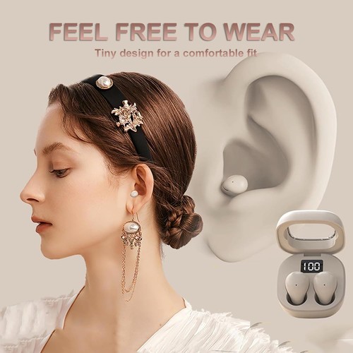 Wireless Smallest Invisible Earbuds For Sleep Ultra Small Hidden Earphones Ea... - Picture 3 of 6