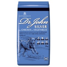 Dr John Silver Adult Dry Dog Food (Chicken with Veg) - Bag Size : 15kg 2.29 per kilo